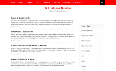 123helplinenumber.com screenshot
