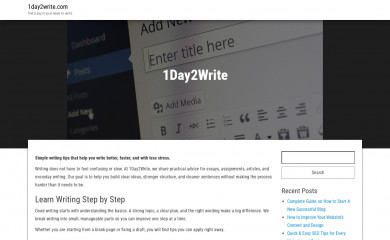 1day2write.com screenshot