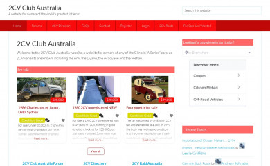 2cv.com.au screenshot