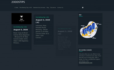 2oddstips.com screenshot
