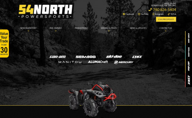54northpowersports.ca screenshot