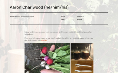aaroncharlwood.com screenshot