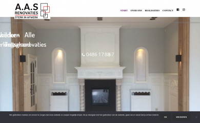 aasrenovaties.be screenshot