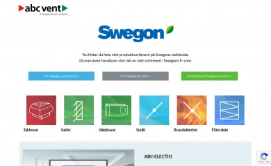 abcvent.se screenshot