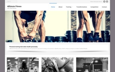 absolutefitnessdianapainter.com screenshot