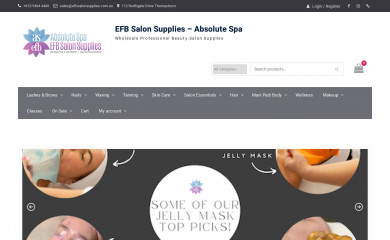 absolutespa.com.au screenshot