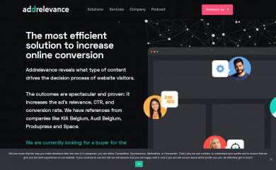 addrelevance.be screenshot
