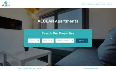 aegeanapartment.com screenshot