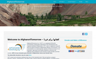 afghans4tomorrow.org screenshot