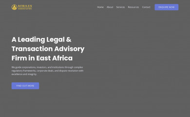 afrilex.co.tz screenshot
