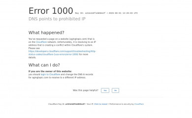 agingtopic.com screenshot