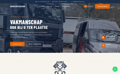 agriservicesbv.be screenshot