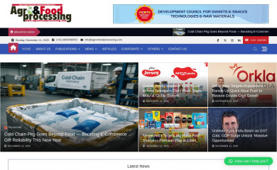 agronfoodprocessing.com screenshot