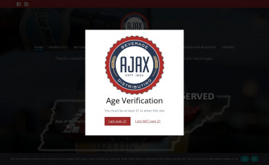 ajaxdistributing.com screenshot