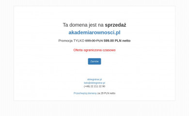 akademiarownosci.pl screenshot