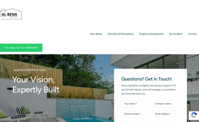 albenaconstructions.com.au screenshot