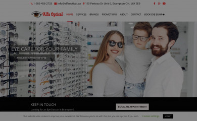 alfaoptical.ca screenshot