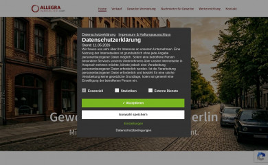 allegra-immobilien.de screenshot