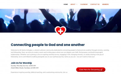 allsaintsarlington.org screenshot