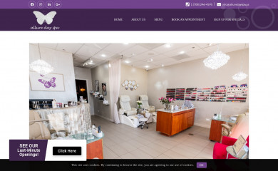 alluredayspa.us screenshot