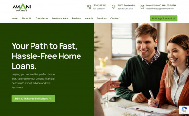 amanifinance.com.au screenshot