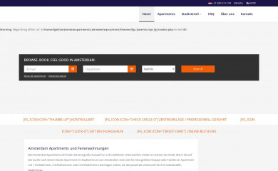 amsterdamapartments.de screenshot