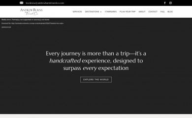andrewburnstravelco.com screenshot