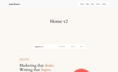 anjalibhanot.com screenshot