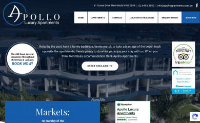 apolloapartments.com.au screenshot