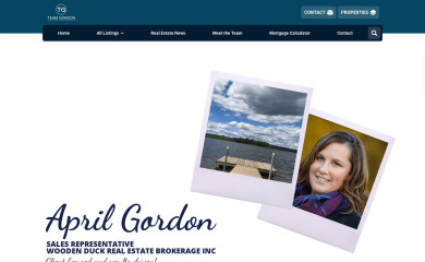 aprilgordonrealestate.com screenshot