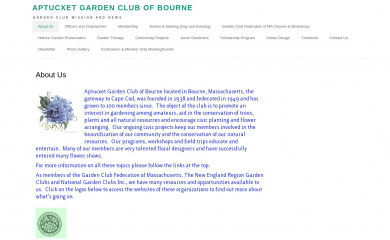 aptucxetgardenclub.com screenshot