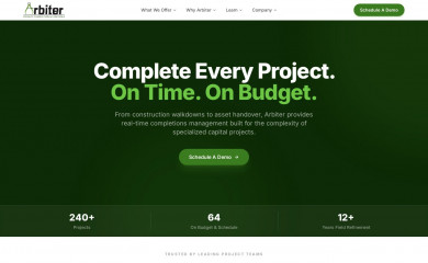 arbiter-completions.com screenshot