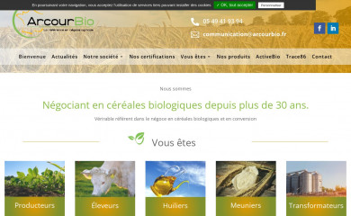 arcourbio.fr screenshot
