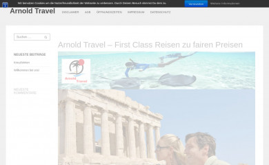 arnoldtravel.de screenshot