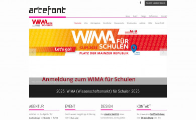 artefont.de screenshot