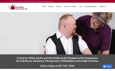 associateshomecare.com screenshot