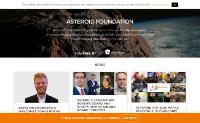 asteroidfoundation.org screenshot