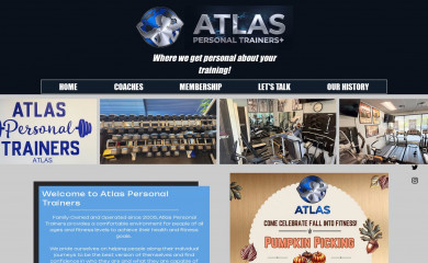atlaspersonaltrainers.com screenshot