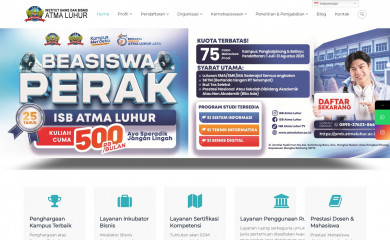 atmaluhur.ac.id screenshot