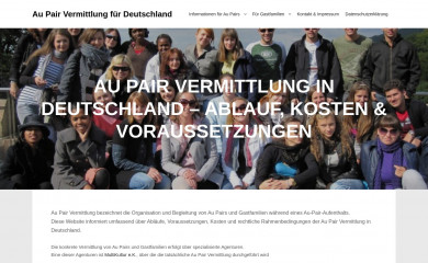 aupairvermittlung.de screenshot