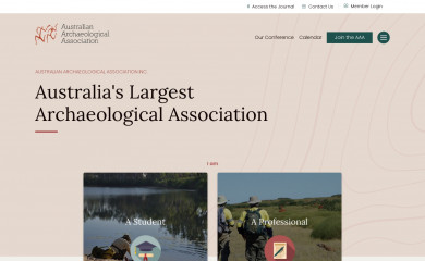 australianarchaeology.com.au screenshot