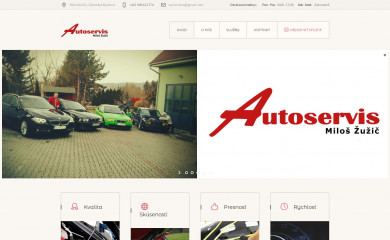 autoserviszuzic.sk screenshot