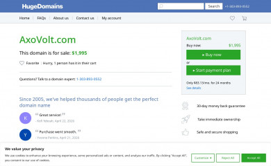 axovolt.com screenshot