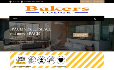 bakerslodge.co.nz screenshot
