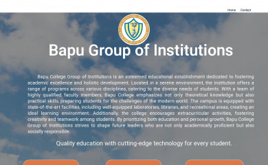bapucollege.com screenshot