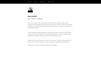 barryfralick.com screenshot