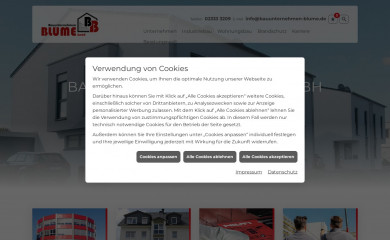 bauunternehmen-blume.de screenshot