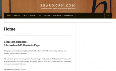 beauhorn.com screenshot