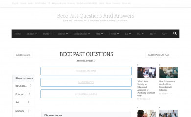 becepastquestions.com screenshot