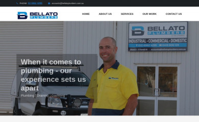 bellatoplumbers.com.au screenshot